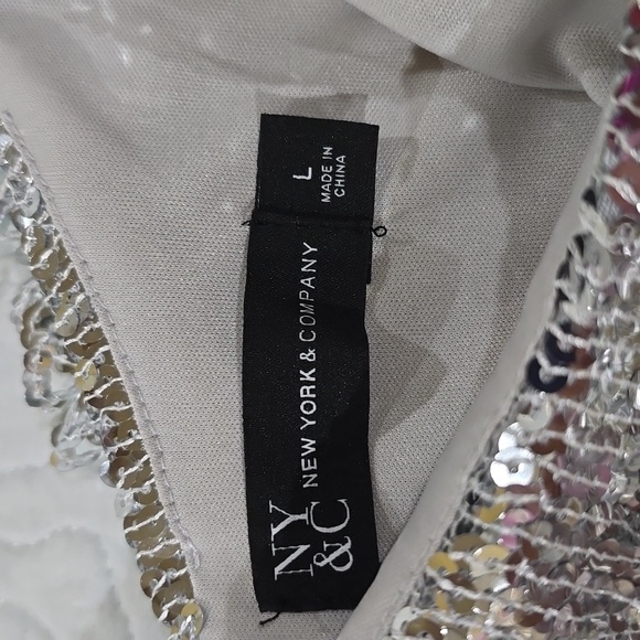 EUC-Silver Sequin Dress - Picture 8 of 9